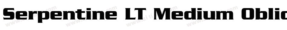 Serpentine LT Medium Oblique字体转换